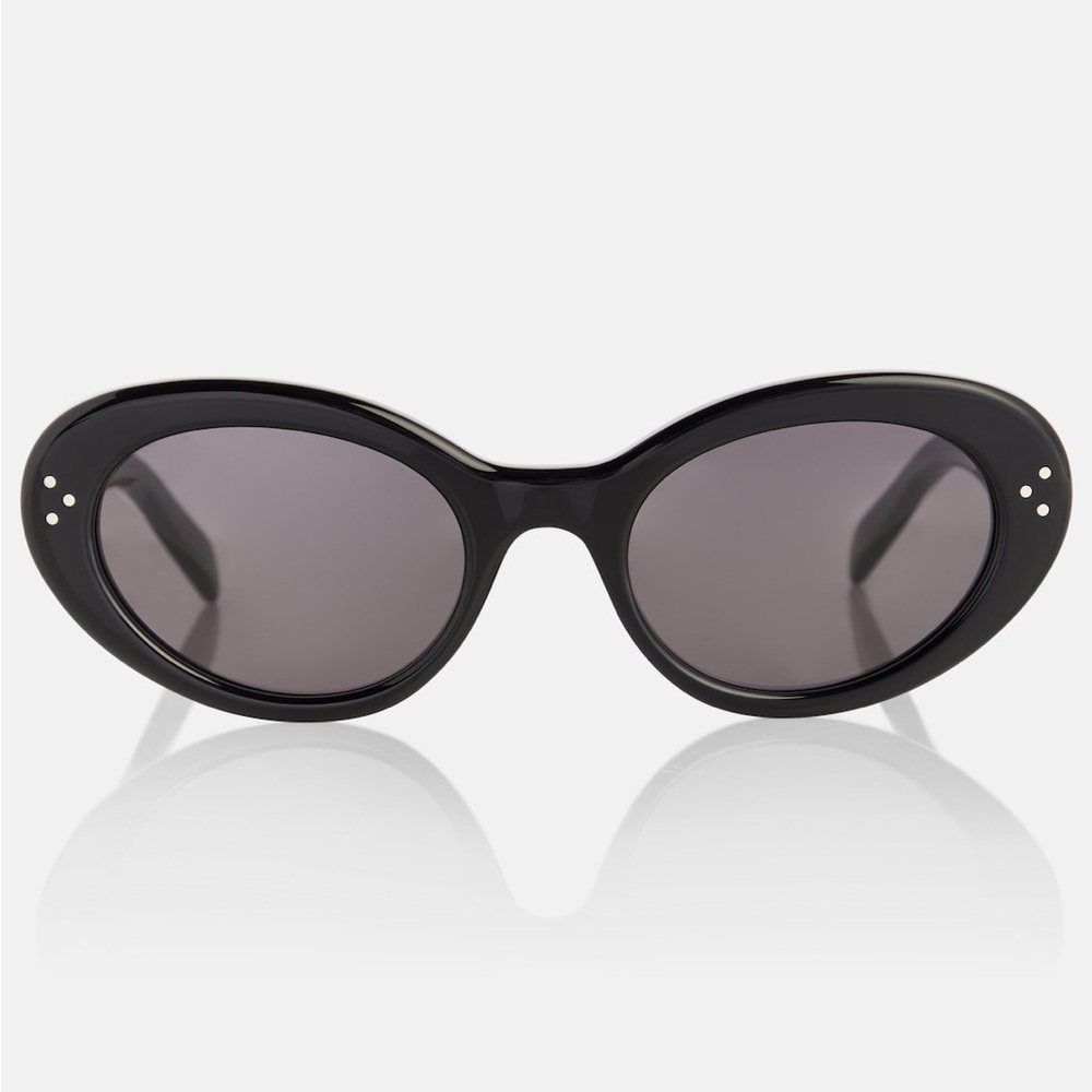 Celine oval cateye sunglasses in black